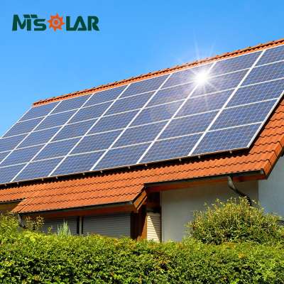 60kw grid tie solar energy system easy installation for home on grid inverter with pole mounting system